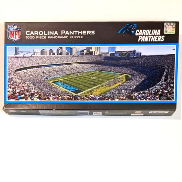Carolina Panthers 1000 Pc Stadium Puzzle - Picture 1 of 4